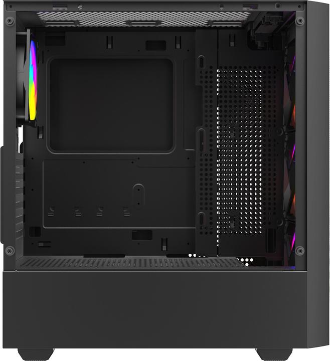 Actual product image Savio Noctis Flow RGB Cube Schwarz (ATX, Mini-ITX)