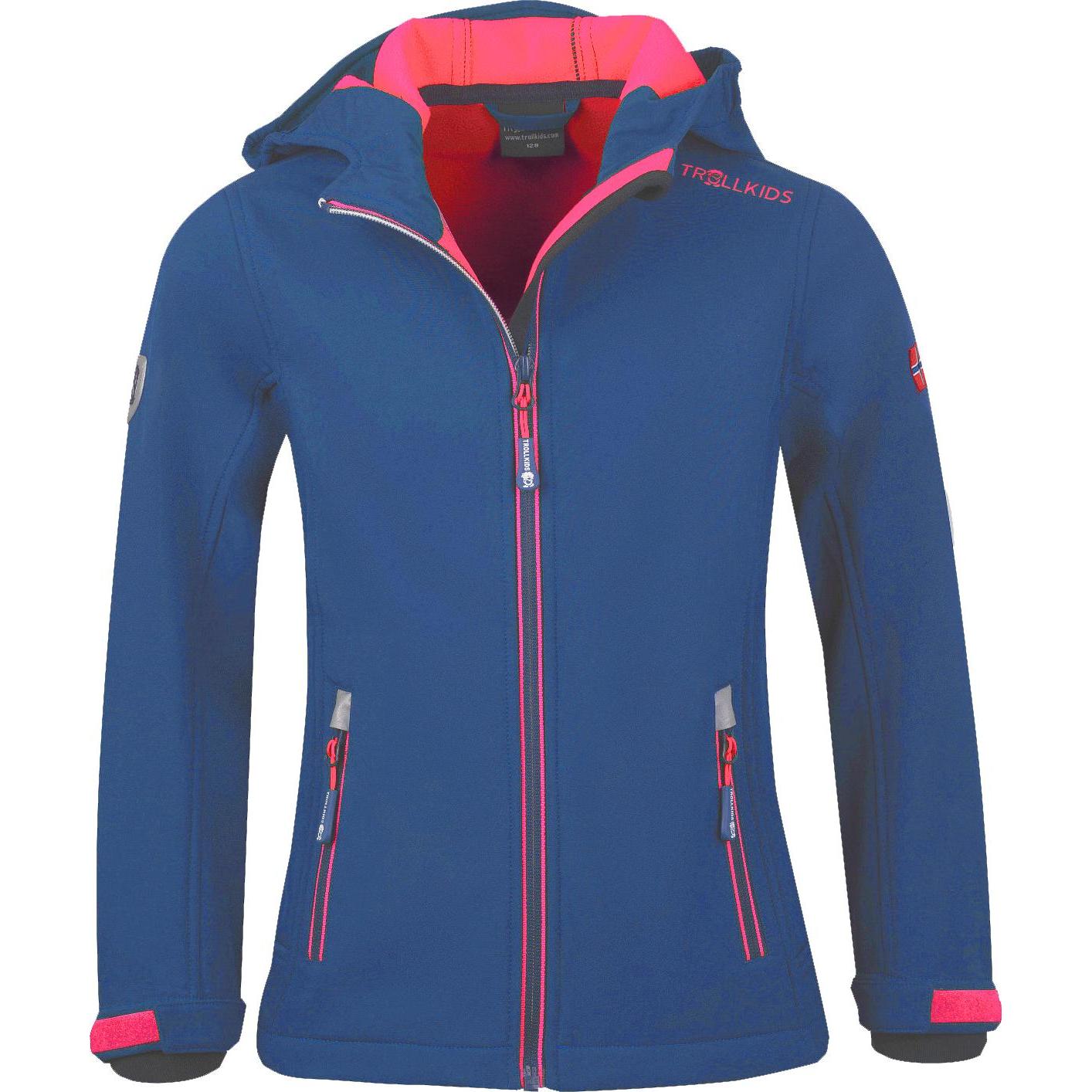 Trollkids, Unisex, Jacke, Girls Trollfjord Jacke (176), Blau, 176