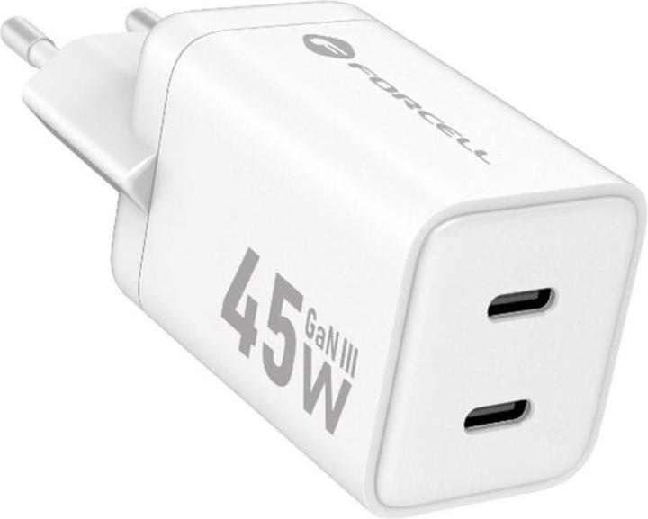 Image du produit Forcell Adaptateur secteur 45W 2×USB-C PD / QC 4.0 (45 W)