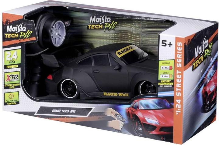 Immagine prodotto Maisto Tech 581533 Porsche 993 RWB 1:24 RC per principianti, modello di auto sportiva elettrica