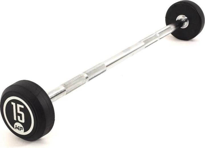 Actual product image Muscle Power Rubber Fixed Barbell