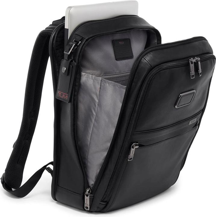 Actual product image Tumi Alpha 3 Slim Leather Backpack