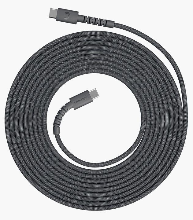 Immagine prodotto Fresh'N Rebel Fresh 'n Rebel USB-C zu USB-C silikon geflochtenes Kabel "FlexWave" 3m, 100W, Storm Grey (3 m, 100 W)