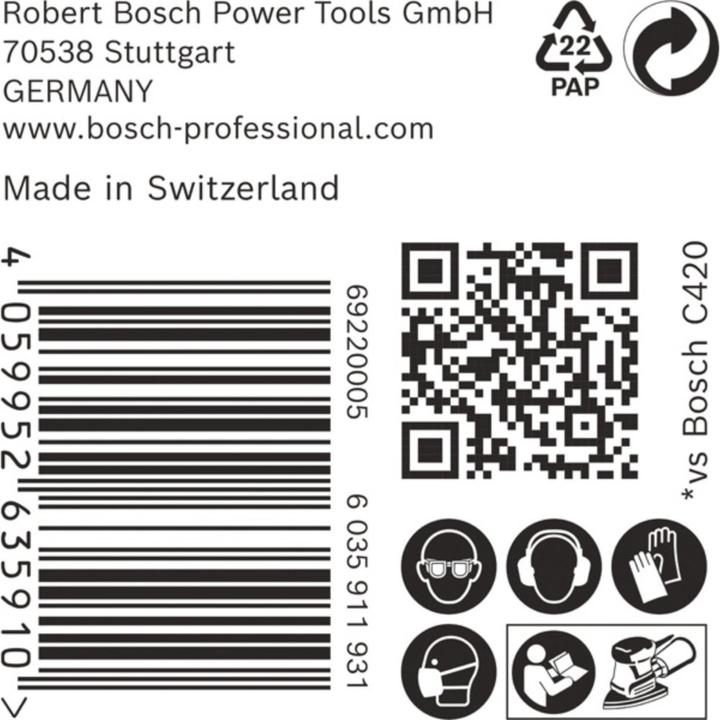Produktbild Bosch Professional Zubehör EXPERT C470 Schleifpapier, 100 x 150 mm, G 60, 50 Stück (60)