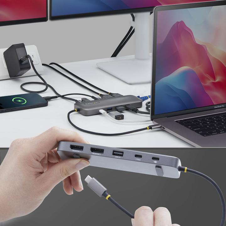 Produktbild StarTech 189b-Usbc-Multiport USB-C To Dual-Dp Multiport Hub Nms (USB-C)