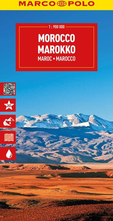 Reisekarte Marokko 1:900.000