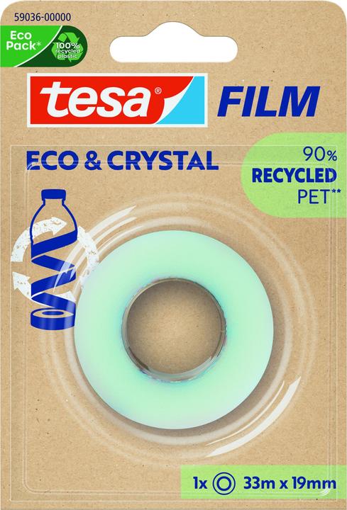 tesa tesafilm® ECO & CRYSTAL Klebeband 33m:19mm (19 mm)