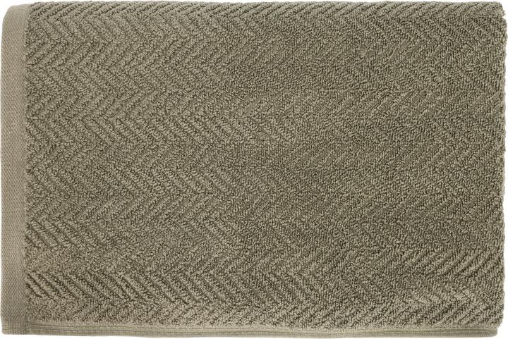 Domoletti Towel bathrooms VISBY, olive green, 70 x 140 cm (70 x 140 cm)