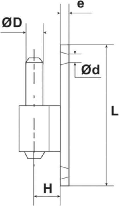 Actual product image Screw-on clamp normal galvanised blue