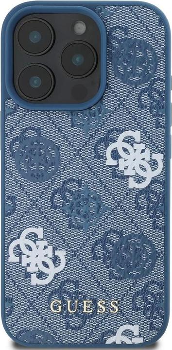 Actual product image Guess PU 4G Design Hard Case With Peony (Apple iPhone 16 Pro)