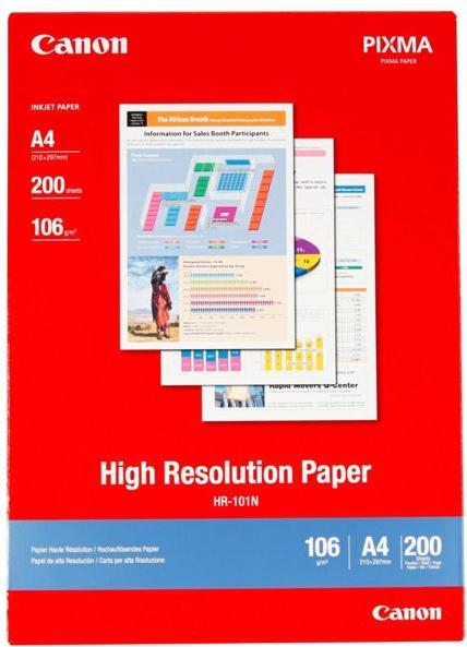 Produktbild Canon HR-101N, High Resolution Paper, 200 Blatt (106 g/m², A4, 200 Stk.)