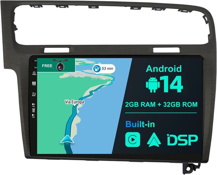 Image du produit Joyx Navi Android 10 Autoradio für Golf 7 mit Rückfahrkamera (Voiture Android)