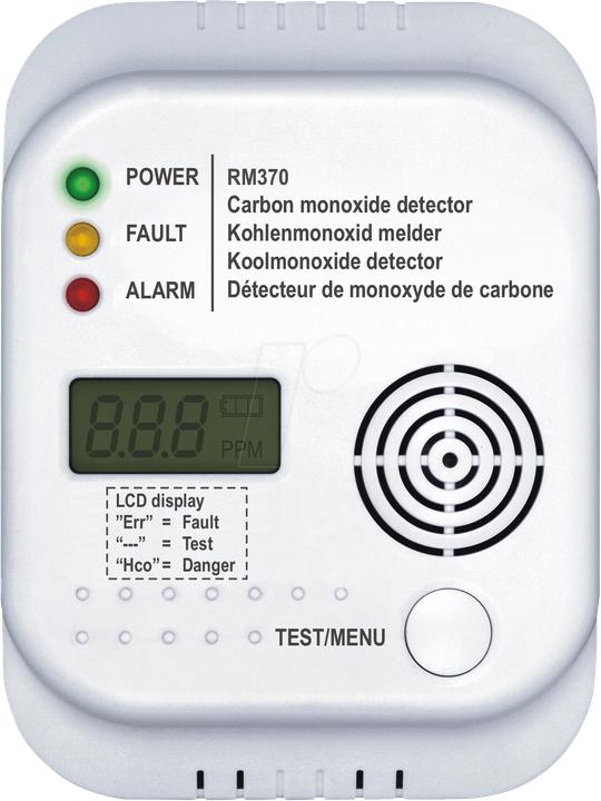 Produktbild Smartwares Gasmelder RM370 SW batteriebet