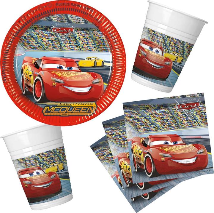 Immagine prodotto Sombo Cars Party-Set – 36-teiliges Set mit Lightning McQueen (36 pz.)
