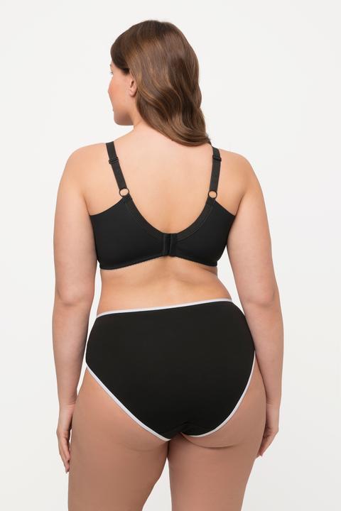 Immagine prodotto Ulla Popken Reggiseno con ferretto, orli decorativi e coppe morbide, coppa B/E (90 D)