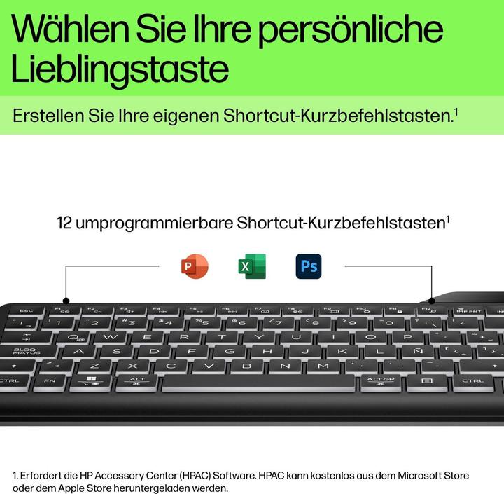 Produktbild HP 405 Multi-Device Backlit Wired Keyboard (Eng. Int., Kabelgebunden)