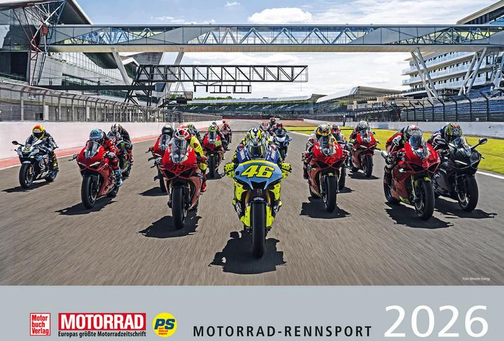 Motorrad Kalender 2026 (Hardcover, German)