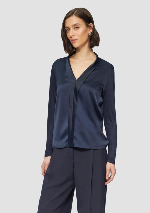 Image du produit S.Oliver T-Shirt Satin-Blusenshirt mit Blende (38)