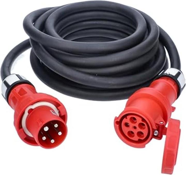 Immagine prodotto As - Schwabe Cavo prolunga robusto CEE 5 poli 10m IP44 per esterno, 400V/63A (10 m, CEE 63/5)