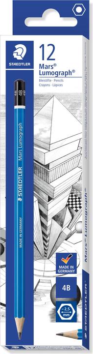 Actual product image Staedtler Pencil Mars Lumograph 100 (2 mm, 4B, 12 x)