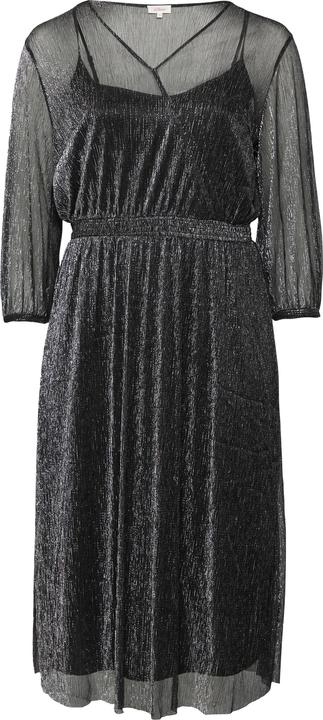 Produktbild S.Oliver Kleid Langes Meshkleid mit Glitzergarn und Smok-Detail (50)