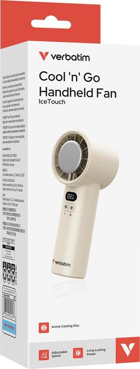 Actual product image Verbatim CoolnGo Handheld Fan White