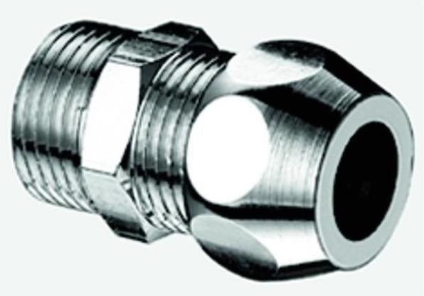 Schell connector, straight 1/2 " x 3/8 ", d 10mm, external thread