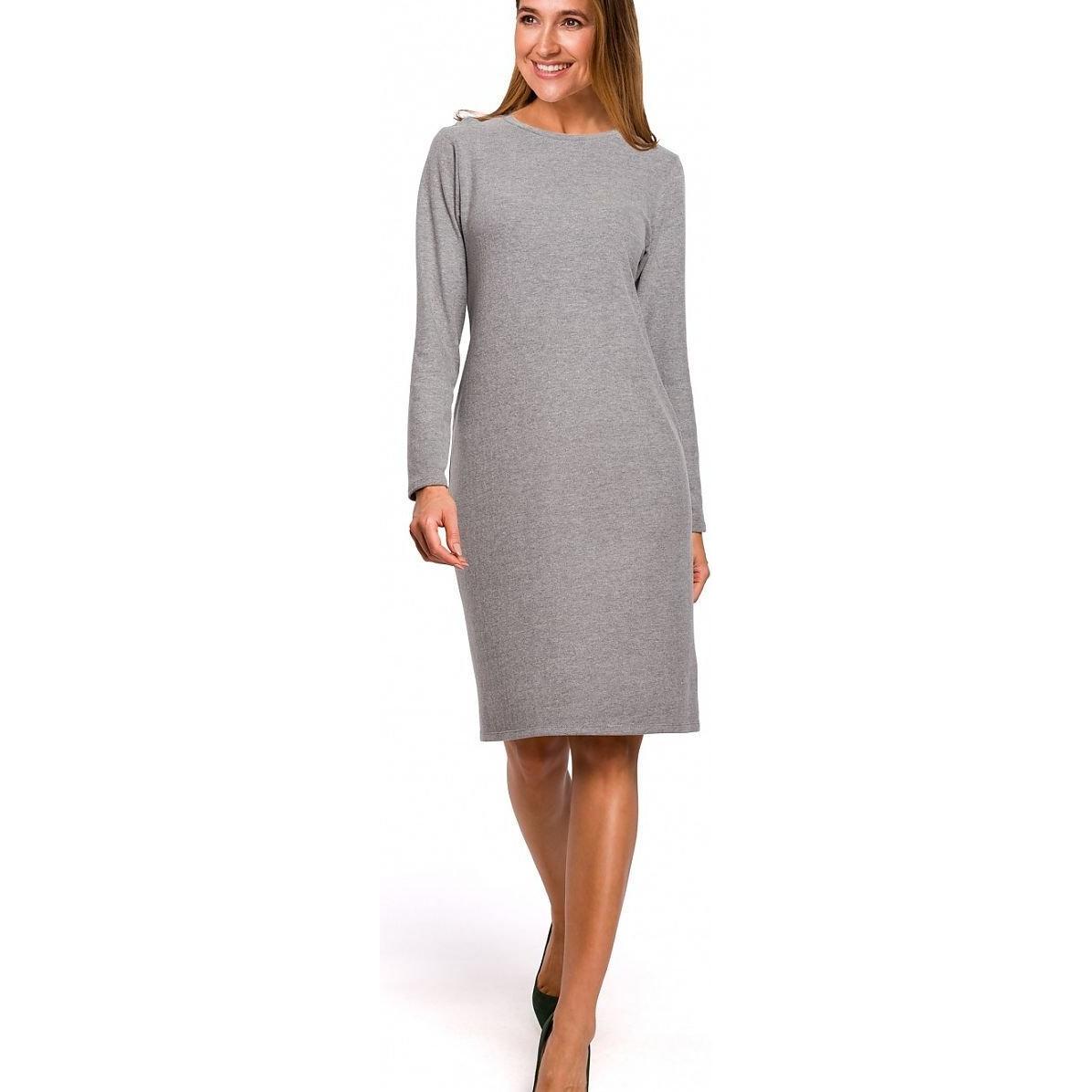 Stylove, Kleider, Alltagskleid, Grau, (XL)