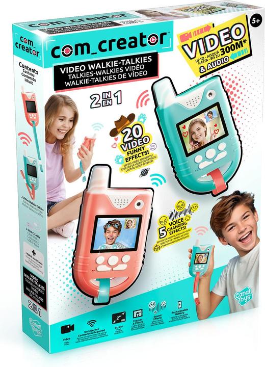 Immagine prodotto Canal Toys Video Walkie Talkies – Kinder Walkie Talkies mit Kamera & Bildschirm – 100 m Reichweite – (0.30 km)