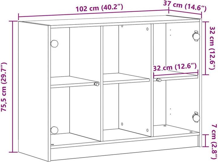 Produktbild vidaXL Modernes Sideboard