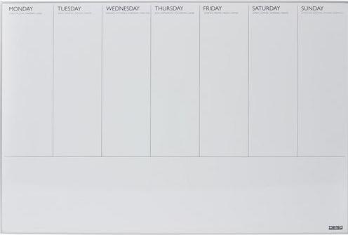 Image du produit Desq Agenda Semainier 4321 Métal Blanc (9 x 6 cm)