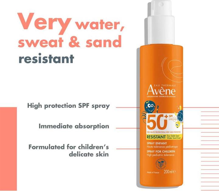 Actual product image Avène Kinder Sonnenspray (Sun spray, SPF 50+, 200 ml)