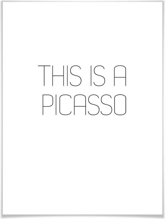 Image du produit Trenddeko C'est un Picasso (30 x 40 cm)