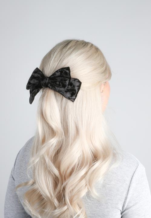 Immagine prodotto Trisa Fermaglio alla moda con fiocco in velluto nero