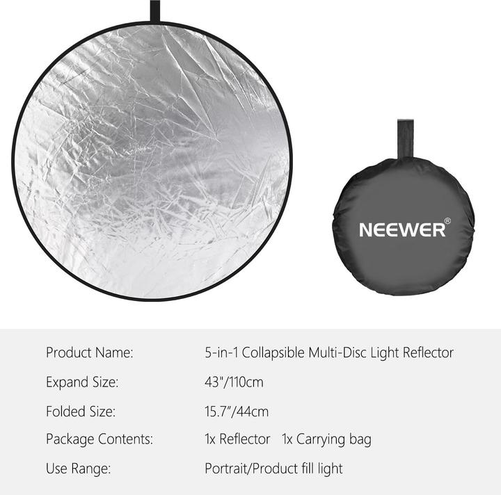 Produktbild Neewer 5-in-1 110cm Reflector