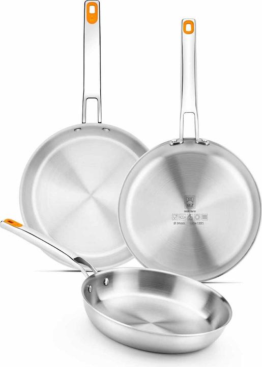 Actual product image BRA A121820 (Frying pan, Stainless steel, 20 x 4.30 cm)