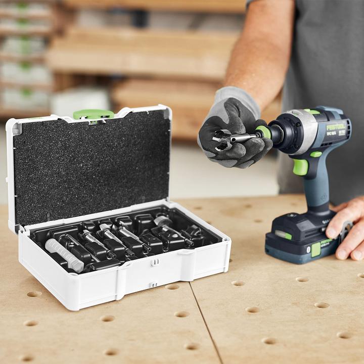 Actual product image Festool Forstner bit set SYS3 S 76-FB CE-SORT/5 (15, 20, 25, 30, 35 mm)