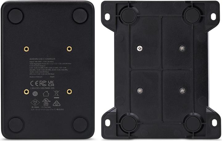 Produktbild StarTech .com 424DEU-USB-C-CHARGER, Drinnen, AC, 28 V, 1,8 m, Grau (240 W)