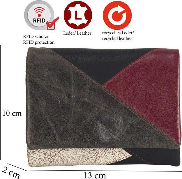 Image du produit Sunsa Portefeuille Femme Portefeuille RFID Cuir Recyclé No.4