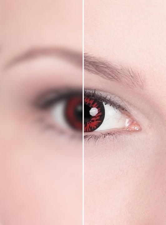 Produktbild Metamorph Blutwolf mit Dioptrien (Rot)