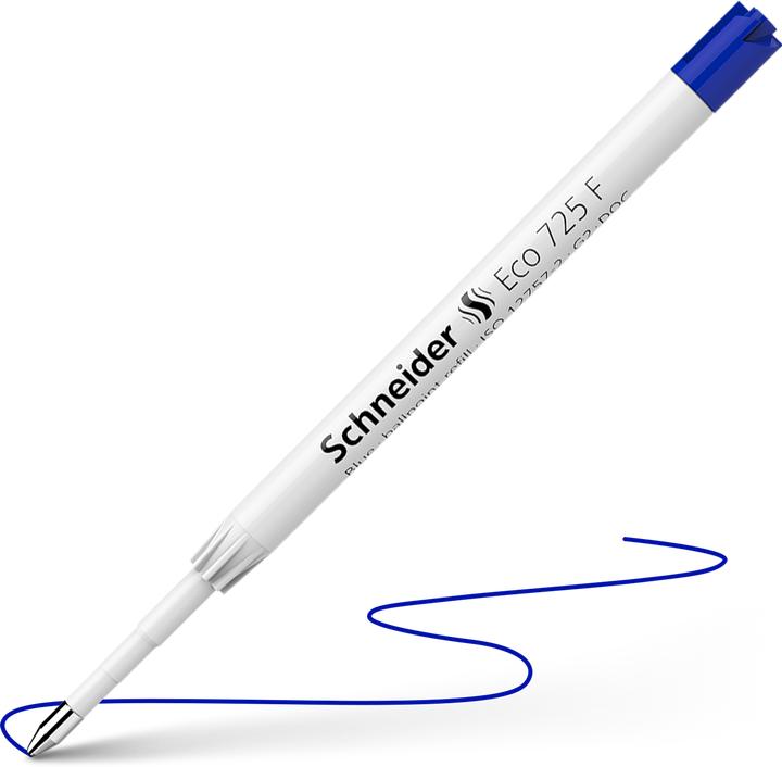 Actual product image Schneider Large capacity refill F blue ISO 12757-2 document-proof (1 Piece, Blue)