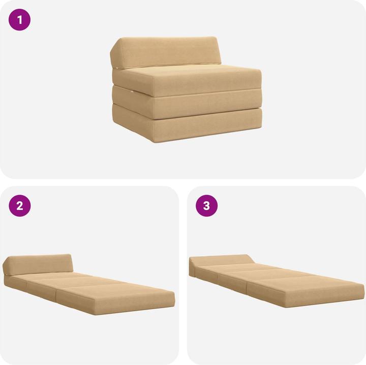 Produktbild vidaXL Klappsofa Bett