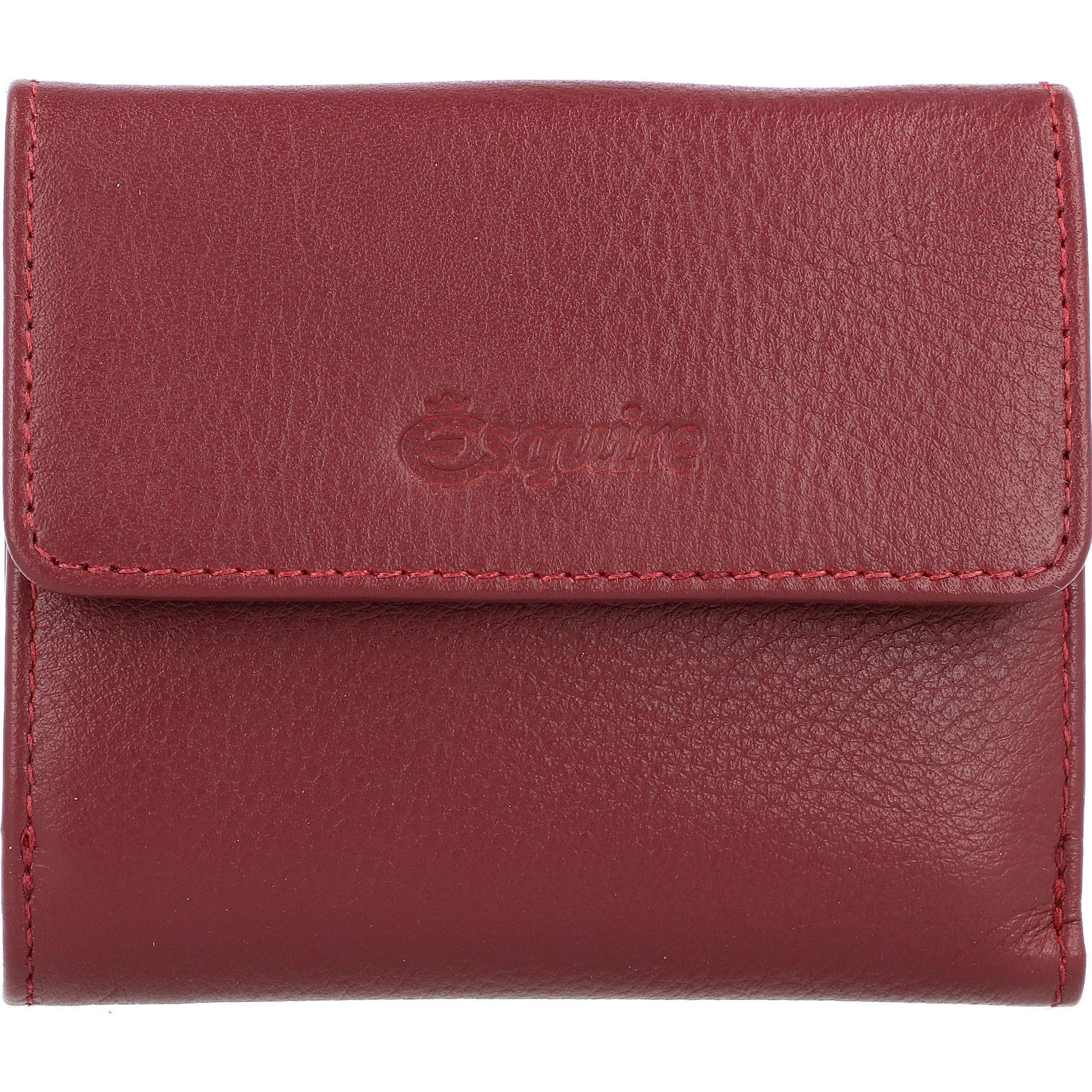 Esquire, Damen, Portemonnaie, Peru Geldbörse RFID Leder 10 cm, Rot