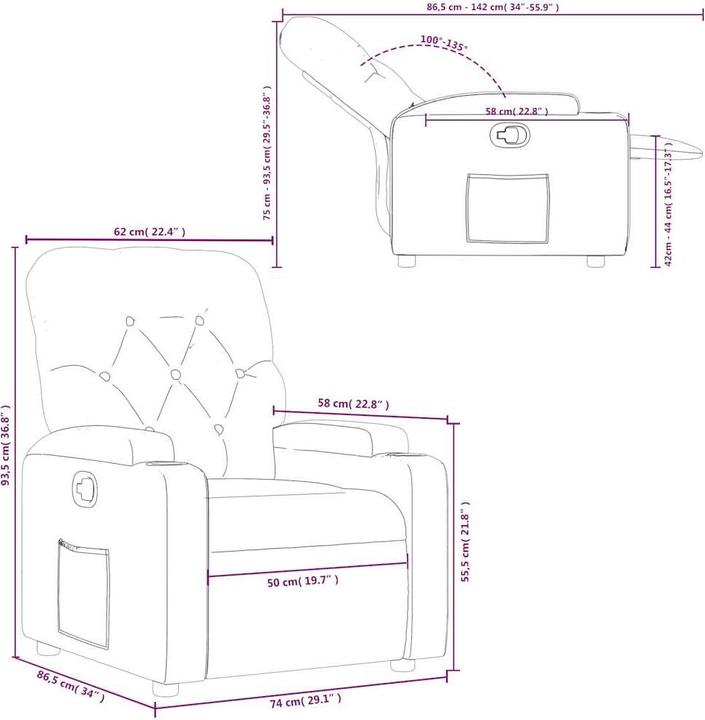 Produktbild vidaXL Relaxsessel
