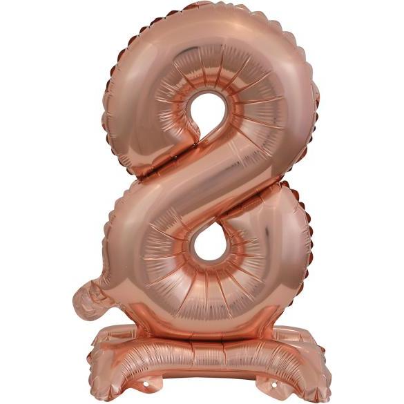 Amscan Folienballon Mini Zahl 8 rose