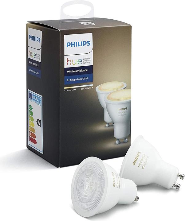 Immagine prodotto Philips Tonalità ambiente bianco (GU10, 5.50 W, 250 lm, 2 x, A)