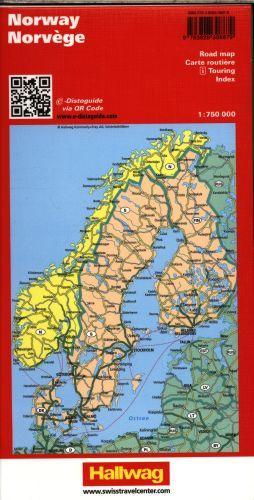 Actual product image Norway road map 750000