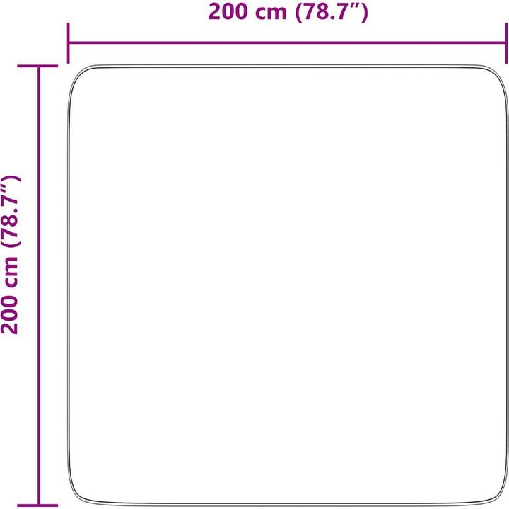Produktbild vidaXL Shaggy-Teppich (200 x 200 cm)