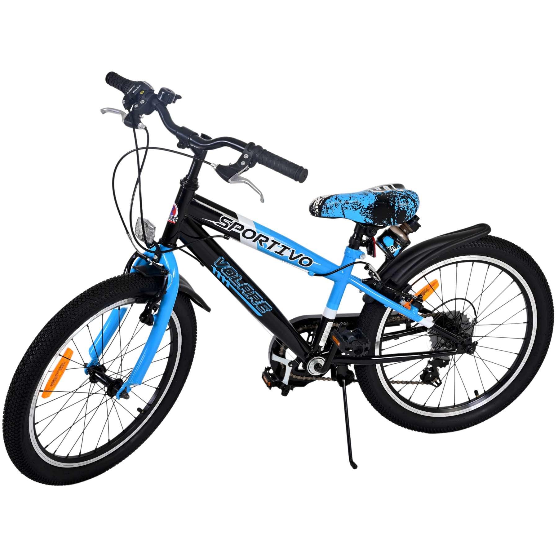 Volare Sportivo Kinderfiets - Jongens - 20 inch - Blauw - 7 versnellingen (20") (22112)