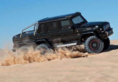 Actual product image Traxxas CRAWLER TRX-6 1:10 6WD EP RTR MERCEDES G63 AMG 6x6 - BLACK WITHOUT charger and WITHOUT battery (RTR Ready-to-Run)